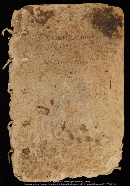 Newton's so-called "Waste Book" - the notebook in which he works out his ideas for Calculus.